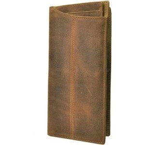 New Mens Leather Zipper Pocket Id Business Card Case Holder Organizer Wallet